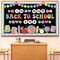 Welcome Back to School Bulletin Board Welcome Back Classroom Decoration Hippie Retro Bulletin Board Set in Our Back to School Era Cutouts for School Office Chalkboard Wall Door Decor Supply